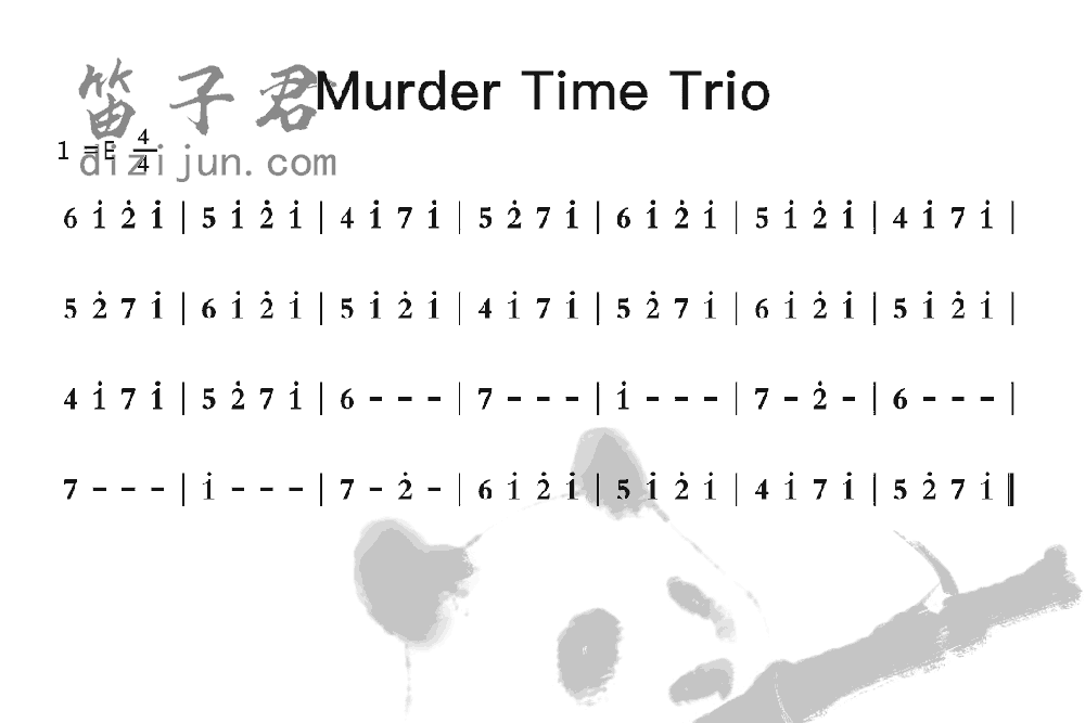 Murder Time Trio笛子音乐