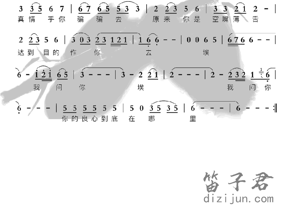 爱情的骗子我问你竹笛乐曲2