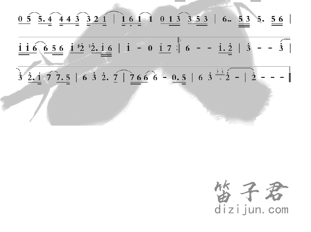 爱情啊竹笛乐曲2