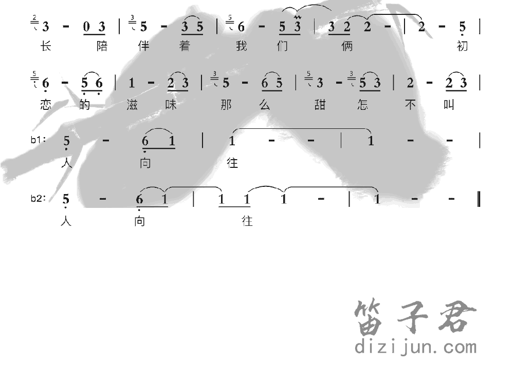 初恋的地方竹笛乐曲2