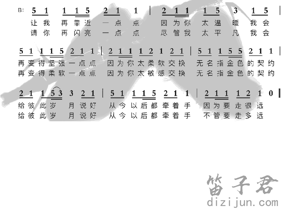 勾指起誓竹笛乐曲2