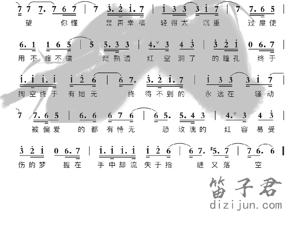 红玫瑰笛子音乐2