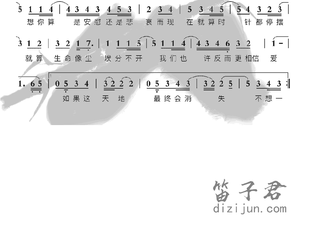 忽然之间竹笛乐曲2