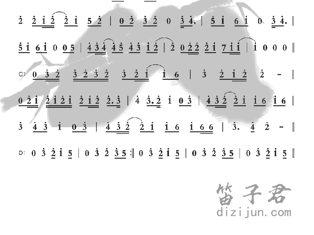 尽管我们手中空无一物竹笛乐曲2