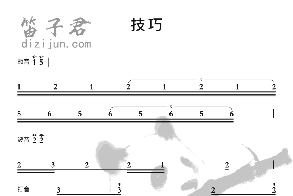 技巧竹笛乐曲