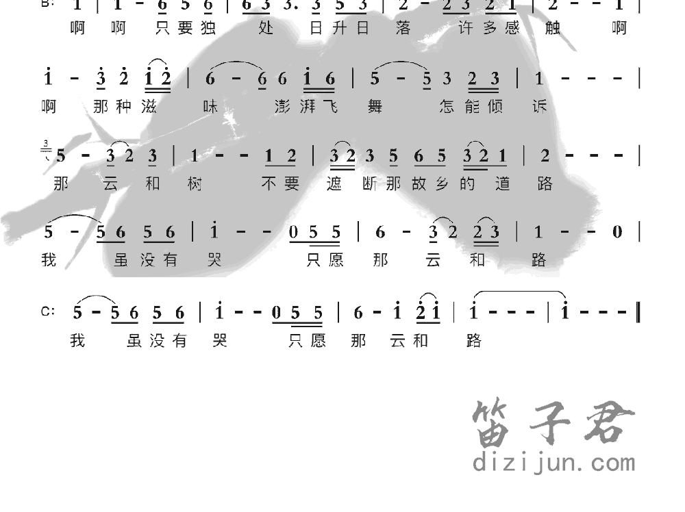 另一种乡愁竹笛乐曲2