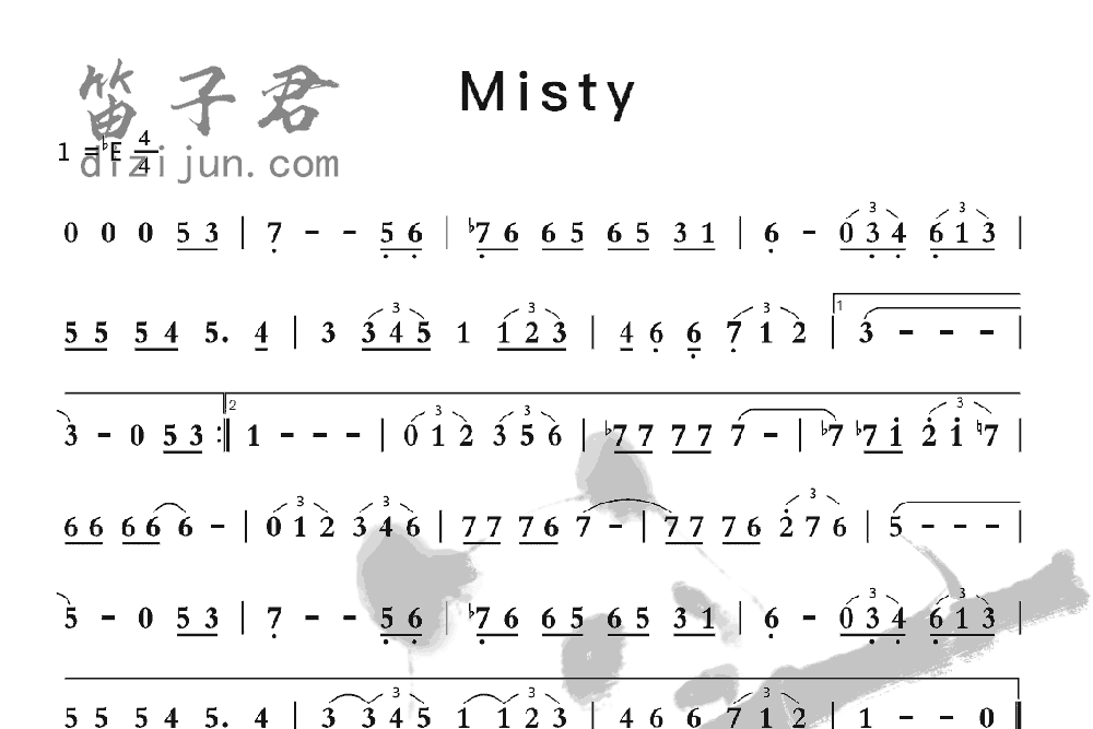 Misty笛子音乐