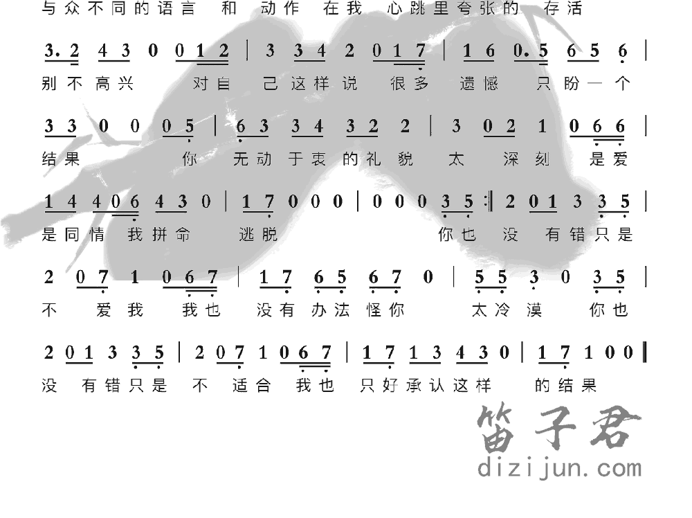 你也没有错竹笛乐曲2