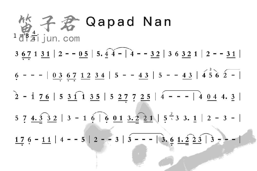 Qapad Nan笛子音乐