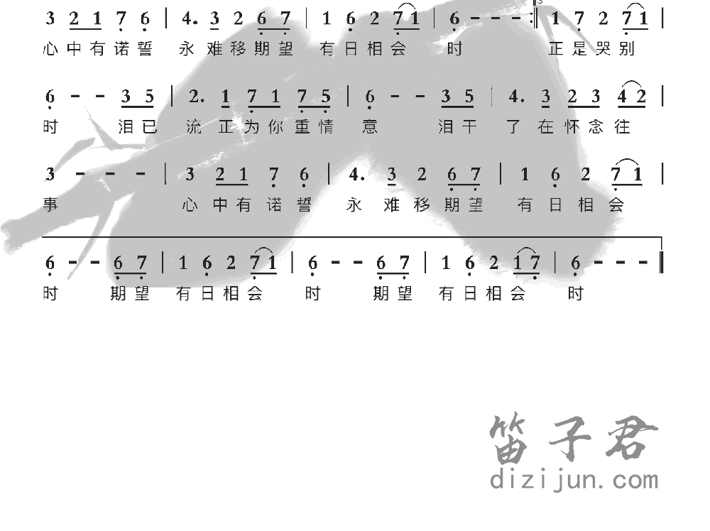 人在旅途洒泪时竹笛乐曲2