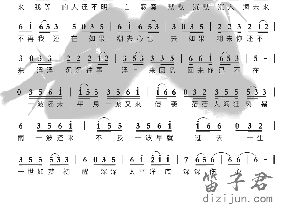 伤心太平洋竹笛乐曲2