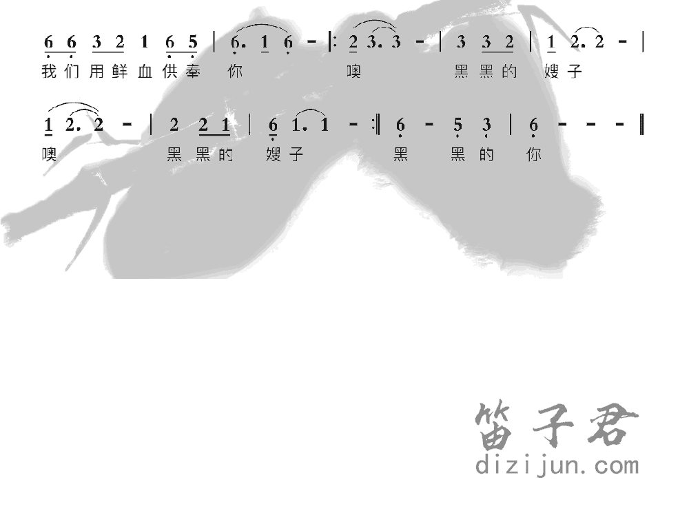 嫂子颂笛子音乐2