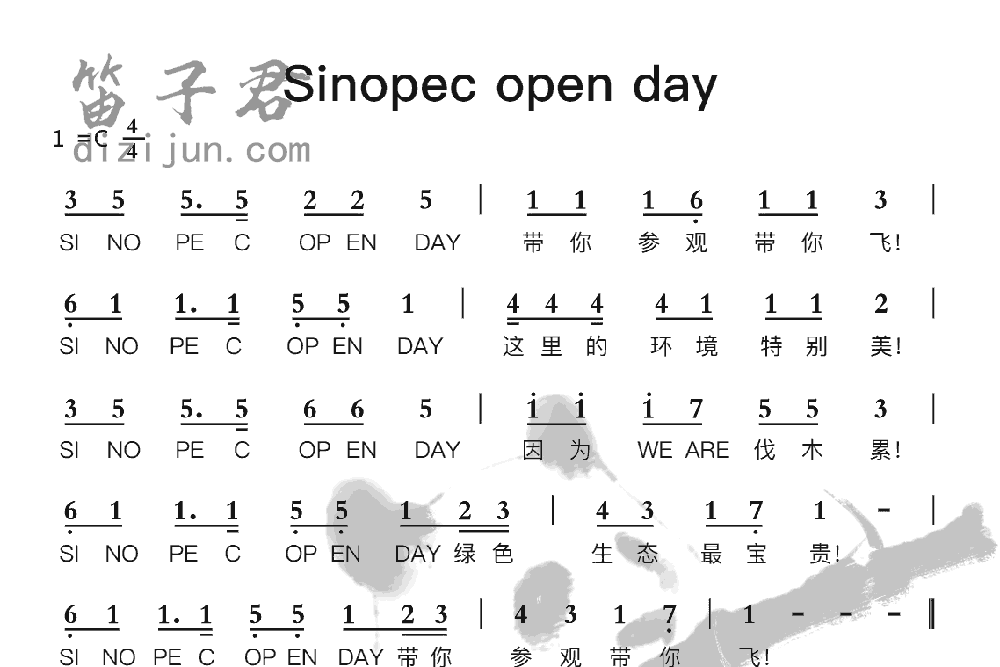 Sinopec open day笛子音乐