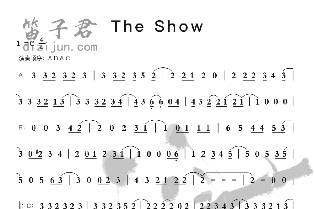 The Show竹笛乐曲