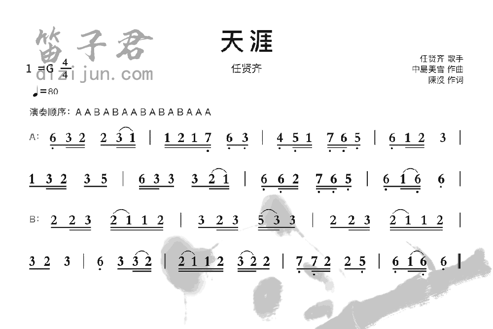 天涯笛子音乐