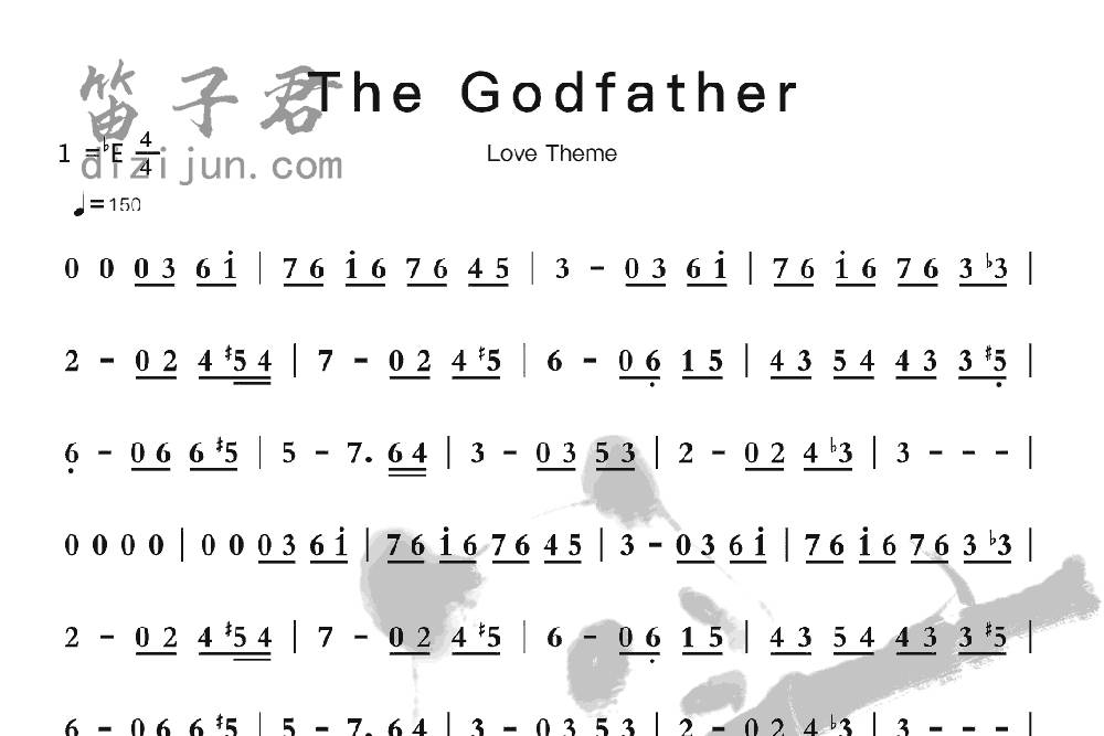 The Godfather笛子音乐