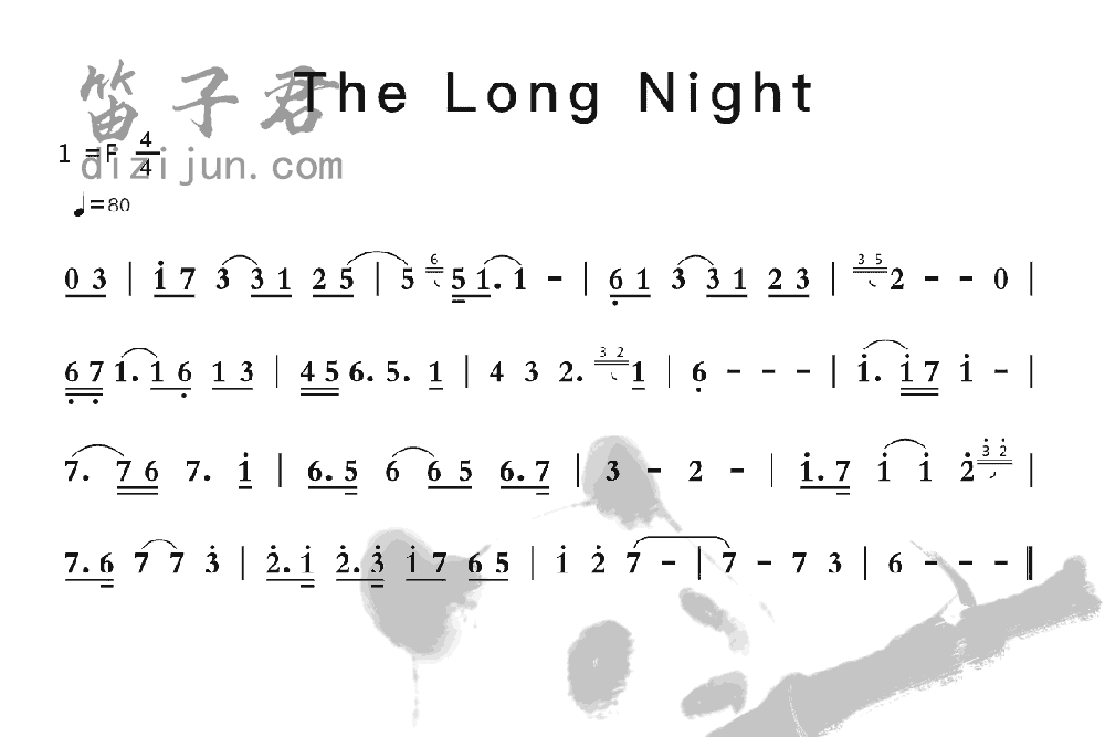 The Long Night笛子音乐