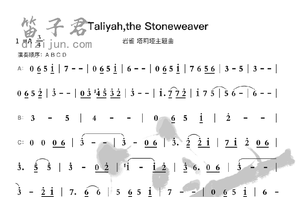 Taliyah,the Stoneweaver竹笛乐曲