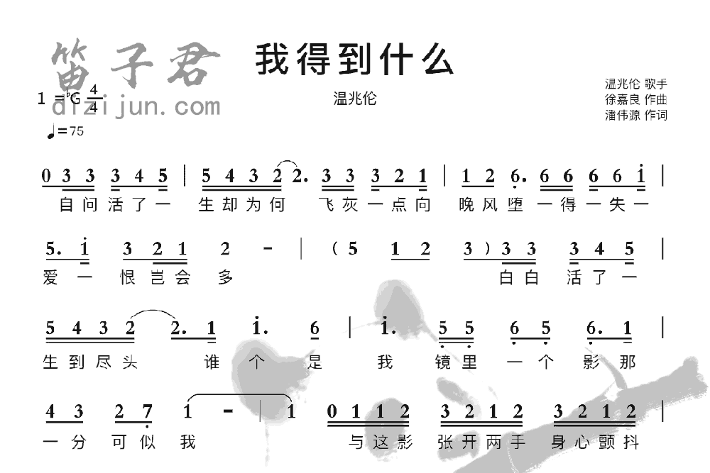 我得到什么笛子音乐