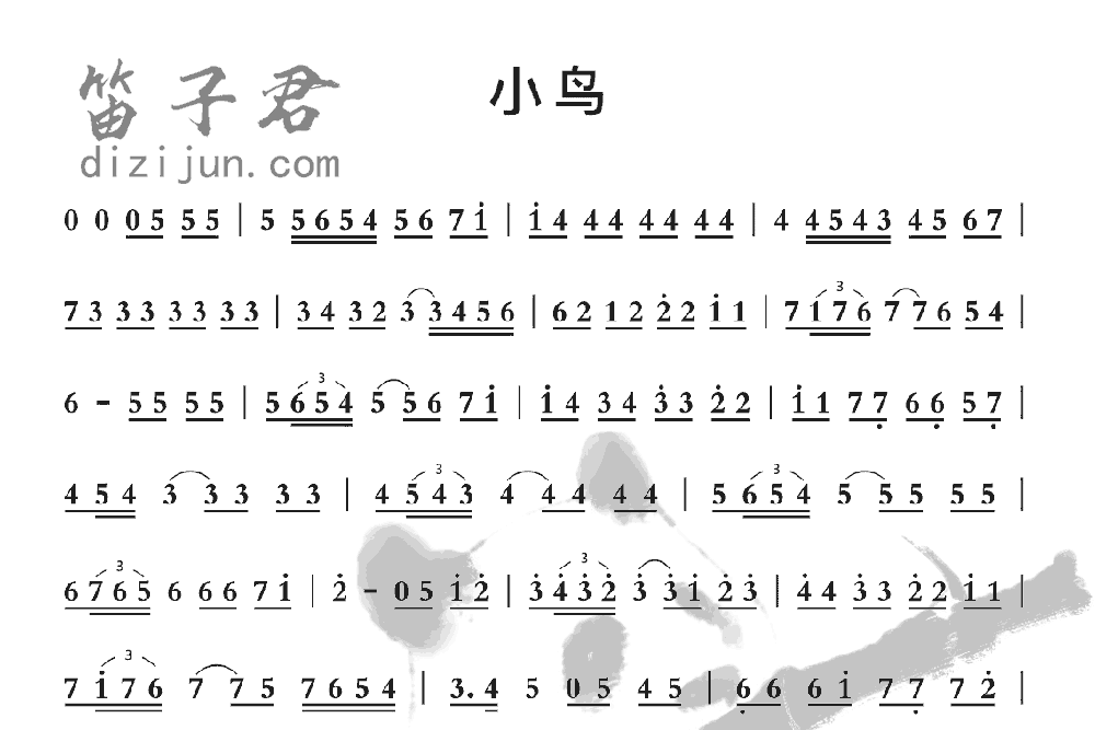 小鸟笛子音乐