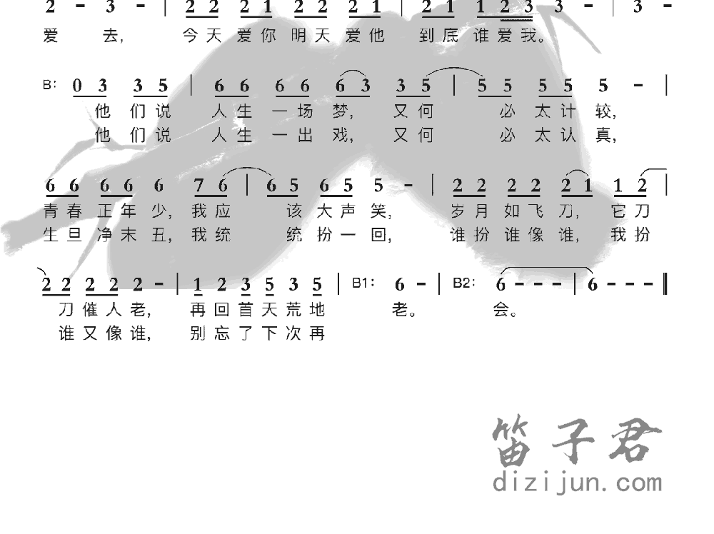 戏梦竹笛乐曲2