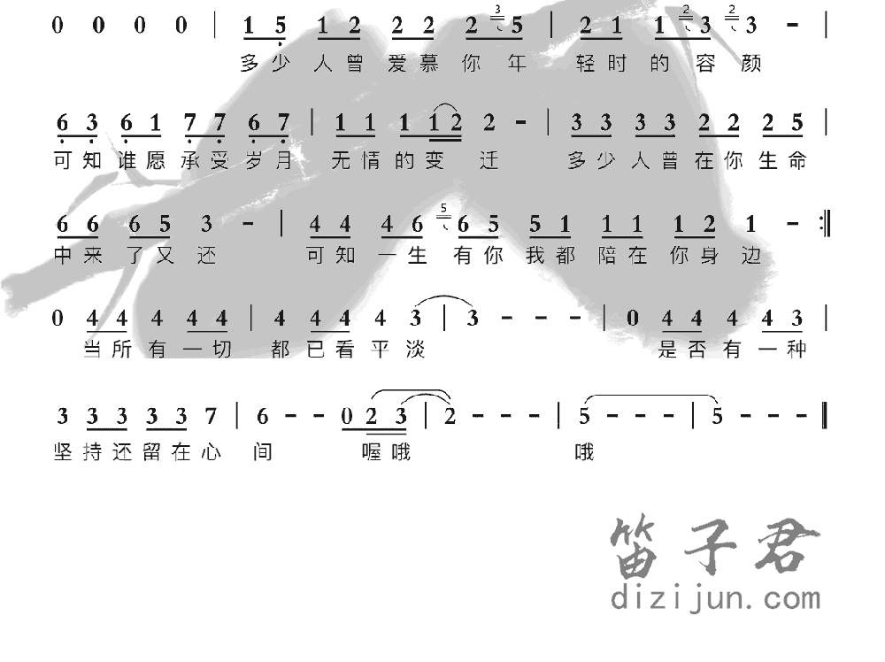 一生有你竹笛乐曲2