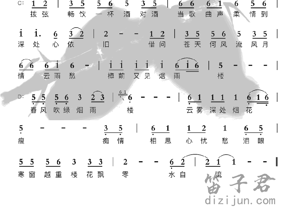 又见烟雨楼笛子音乐2